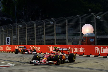 「両選手とも好ペース」／フェラーリ、F1シンガポールGP1日目