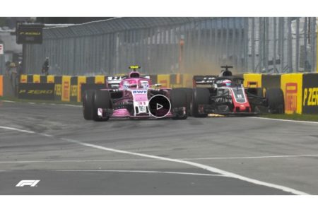【動画】グロージャン、オコンに幅寄せされ接触寸前･･･芝生に回避／F1第7戦カナダGP