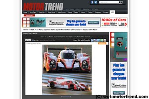 トヨタ広報、ル・マン参戦マシン画像を流出させる