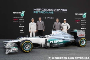メルセデスAMG、2012年型車W03を発表