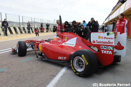 フェラーリ、2012年F1マシンの初走行日を発表