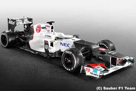 小林可夢偉の今季F1マシン！　ザウバー、C31を発表