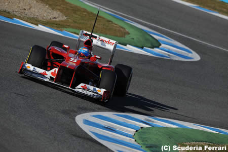 最終日にフェルナンド・アロンソがトップ、F1ヘレステスト4日目の結果