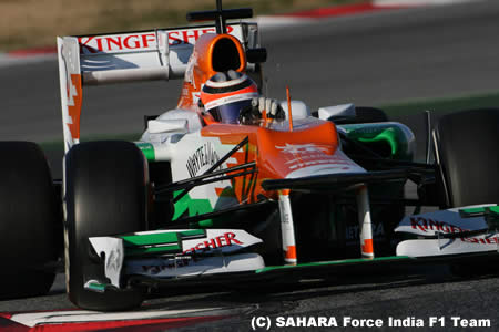 F1バルセロナテスト2日目、トップはニコ・ヒュルケンベルグ