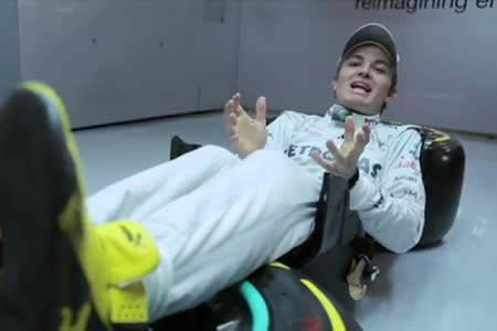 【動画】ニコ・ロズベルグ、F1ドライビングポジションを解説
