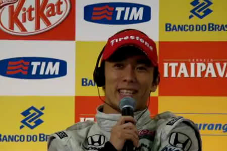 【動画】佐藤琢磨、インディ初表彰台後のインタビュー