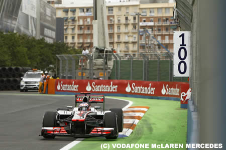 F1第8戦ヨーロッパGPフリー走行3回目の結果