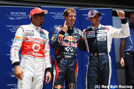 F1第8戦ヨーロッパGP予選の結果