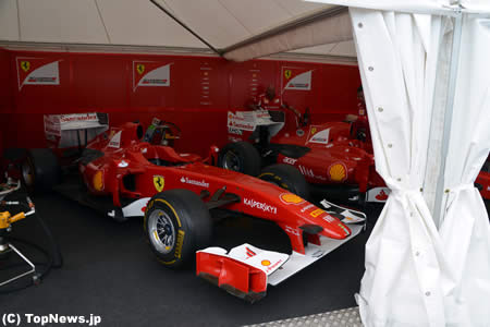 フェラーリのF1マシン＝グッドウッド2012