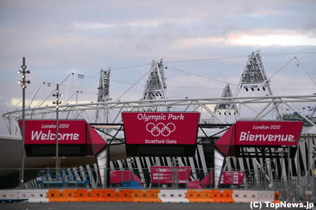 工事が進むロンドン・オリンピックパーク