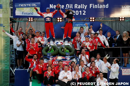 WRC第8戦ラリーフィンランド、ローブが優勝
