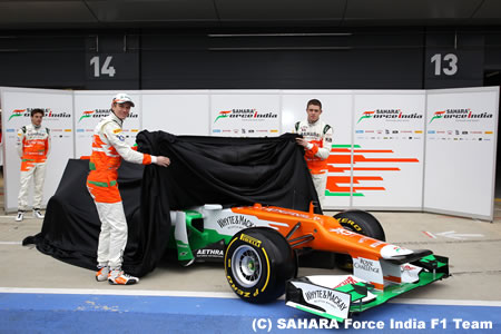 フォース・インディア、2013年型F1マシン発表日を決定