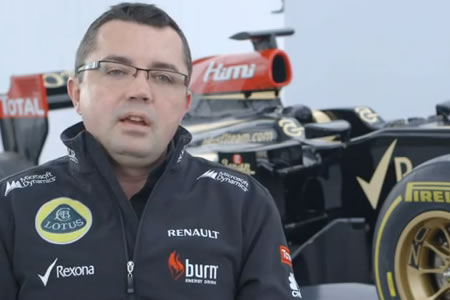 【動画】ブーリエのインタビュー（ロータス2013年F1マシンE21発表 ）