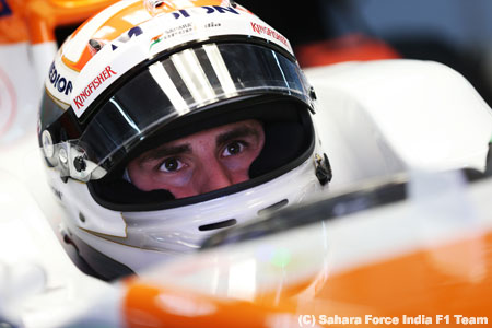 F1復帰が決定したスーティル「2度目のチャンスをくれたサハラ・フォース・インディアに感謝」