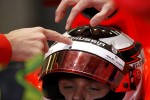 （画像：Speedweek.com）パーツがあたったチルトンのヘルメット。