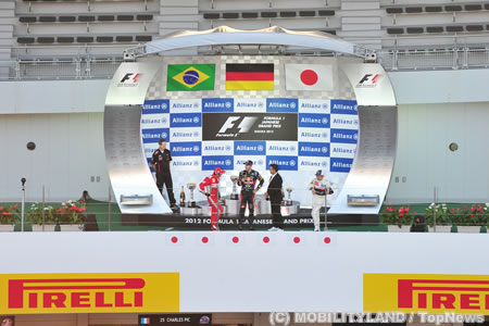 鈴鹿サーキット、F1日本GP表彰式をホームストレートで見るツアー参加者募集