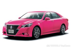トヨタ、ピンクの「クラウン」1ヶ月限定の受注開始