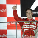 フェラーリ、アロンソが2位表彰台／F1シンガポールGP日曜まとめ