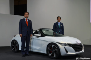 【写真】ホンダ、「ビート」後継車「S660コンセプト」を公開＝東京モーターショー2013