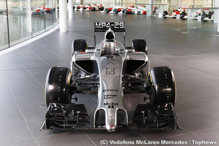 マクラーレンもアリクイノーズ、2014年F1マシンMP4-29発表