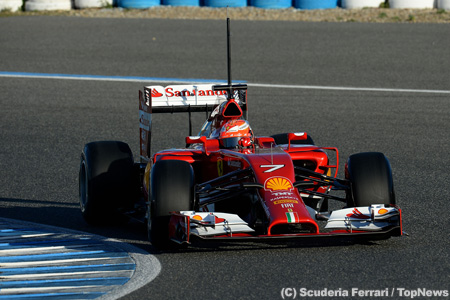 ライコネンが2014年F1初のトップタイム