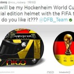 ロズベルグのワールドカップ優勝記念ヘルメット着用にFIFAが「待った」