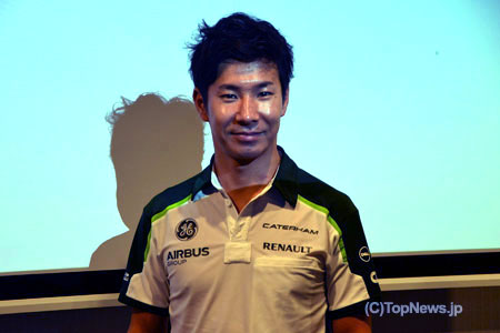 【パート1】小林可夢偉が帰国、F1日本GPに向けて日本橋「三重テラス」で記者会見、明日は尼崎