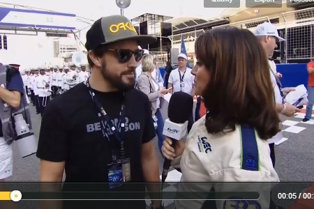 【WEC動画】フェルナンド・アロンソに美人レポーターがインタビュー　バーレーン6時間