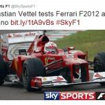 ベッテル、フェラーリでの活動を開始。まずは2012年型車でテスト走行