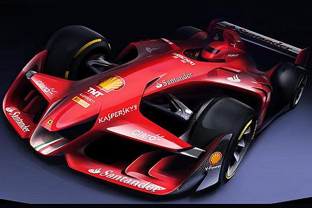 フェラーリ、未来のF1カーコンセプト画像を発表