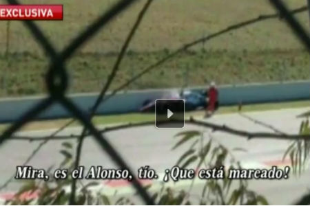 【映像】アロンソ、クラッシュ直後の現場映像