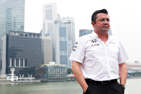 【マクラーレン・ホンダ】「この調子で前向きな予選に」エリック・ブーリエ／F1シンガポールGP1日目