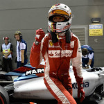 ベッテル、跳ね馬で初ポール獲得「最高に気分がよかった」フェラーリ／F1シンガポールGP2日目