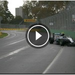 【動画】今季最初のクラッシュを演じたロズベルグ／F1オーストラリアGPフリー走行2