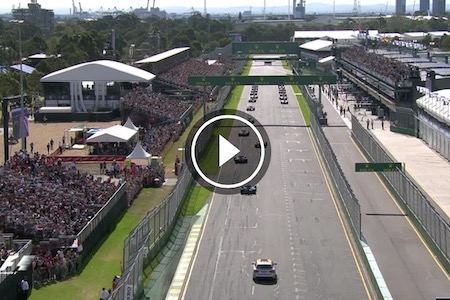 【動画】F1オーストラリアGP決勝レーススタート時、クビアトがストップ