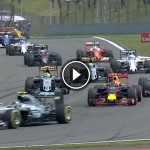 【速報：レース映像】1周目にフェラーリ同士討ちで大混乱／F1中国GPレース