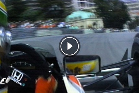 【動画】アイルトン・セナ、1990年F1モナコGPのオンボードカメラ映像