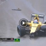 【動画】パーマー、ストレートでコントロール失いクラッシュ／F1モナコGP決勝レース