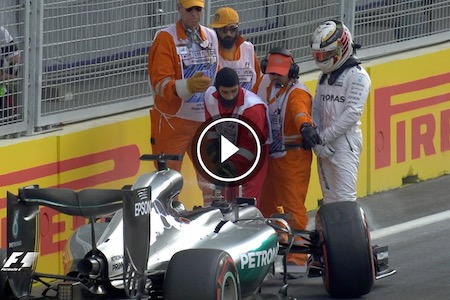 【動画】ハミルトン、クラッシュ／F1ヨーロッパGP予選Q3