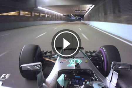 【動画】ロズベルグ、完ぺきなPPを獲得したオンボードカメラ映像／F1シンガポールGP予選
