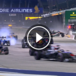 【動画】スタート直後にヒュルケンベルグがクラッシュ！／F1シンガポールGP