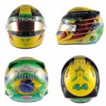 ルイス・ハミルトン、『アイルトン・セナ仕様』のヘルメットでブラジルGPへ挑む