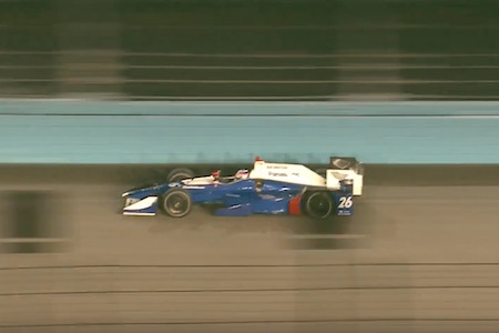 【IndyCar】佐藤琢磨、初の公式夜間テストで3番手／プラクティス2結果