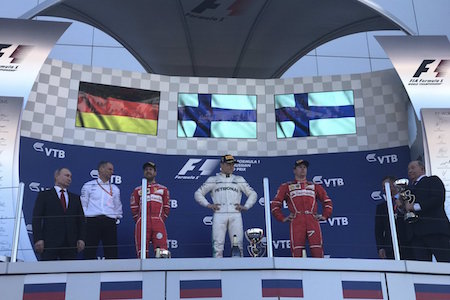 【レース結果】バルテリ・ボッタス、キャリア初優勝　フェラーリ2位3位／F1ロシアGP