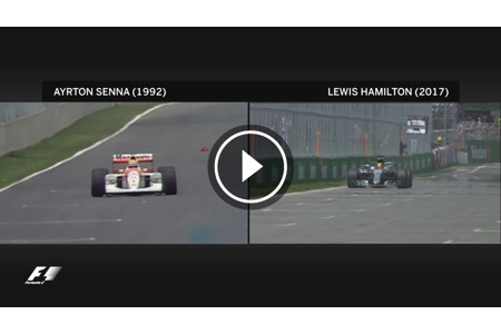 【動画】25年･･･ハミルトン、セナと並んだF1カナダGPでの感動的なポールポジションを比較映像で振り返る