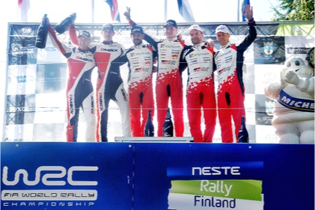 【WRC動画】トヨタのラッピ、WRC初優勝！トヨタは“ホームラリー”でW表彰台獲得／第9戦ラリー・フィンランド