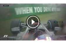 【動画】グロージャン、ストレートでスピンし赤旗中断／F1イタリアGP