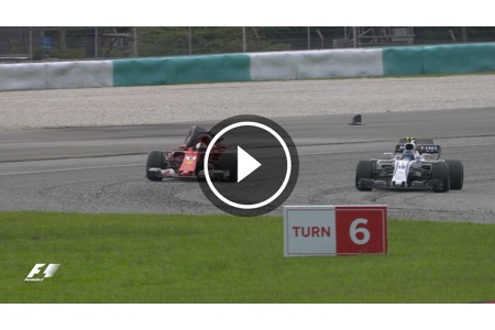 【動画】フェラーリの不運はレース後まで･･･ベッテル、チェッカー後にクラッシュ／F1マレーシアGP