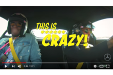 【車載カメラ映像】「クレイジー！」ウサイン・ボルト、ルイス・ハミルトンのドリフト走行に大興奮！