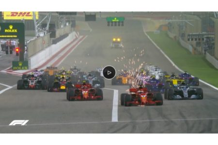 【ハイライト動画】F1第2戦バーレーンGP決勝レース　フェラーリ連勝、ホンダ4位、バトル多数